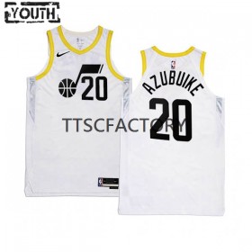 Maillot Basket Enfant Utah Jazz Udoka Azubuike 20 Nike 2022-23 Association Edition Blanc Swingman